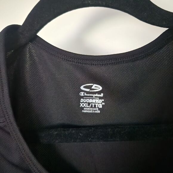 Champion Women's Black Short Sleeve Round Neck Top Size XXL - Picture 3 of 5